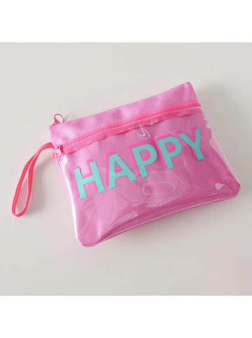 Boltze Kosmetiktasche "Loampy" in Rosa - (B)27 x (H)21 x (T)1,5 cm