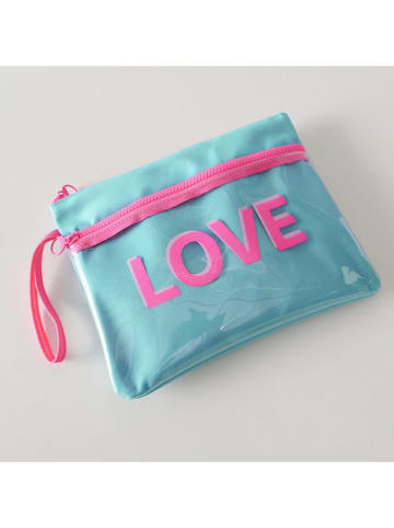 Boltze Kosmetyczka "Loampy" w kolorze turkusowym - 27 x 21 x 2 cm