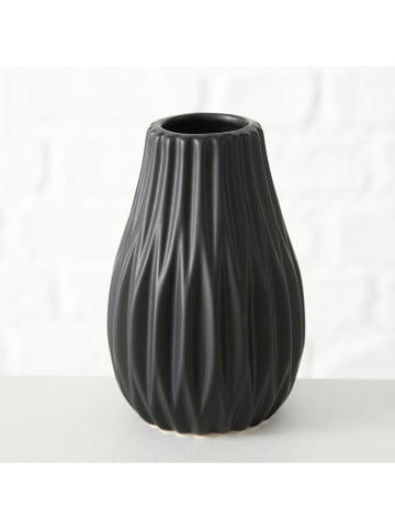 Boltze 3er-Set: Vasen ''Wilma'' in Grau/ Schwarz/ Weiß - (H)12,5 cm