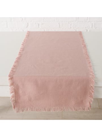 Boltze Bieżnik "Lenea" w kolorze jasnoróżowym - 140 x 40 cm