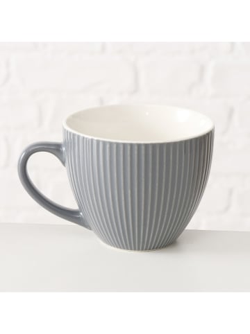 Boltze Jumbotasse "Ranura" in Grau - 420 ml