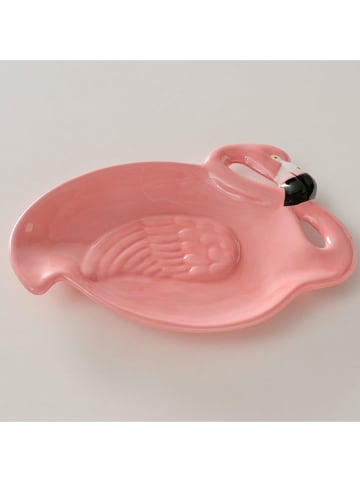 Boltze Schale "Flamingo" in Rosa - (B)23 cm