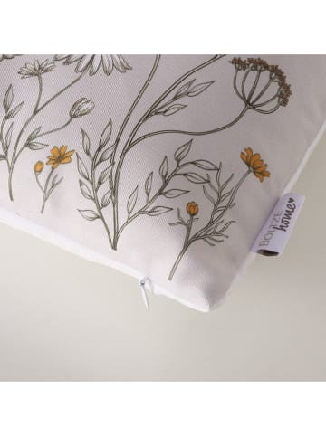 Boltze Poduszka "Meadow" w kolorze biało-żółtym - 50 x 30 cm