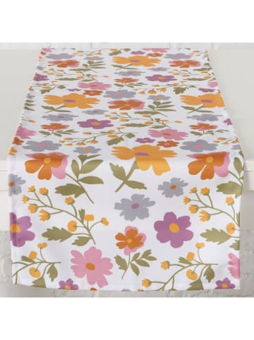 Boltze Tischläufer ''Antonia'' in Weiß/ Bunt - (L)140 x (B)40 cm
