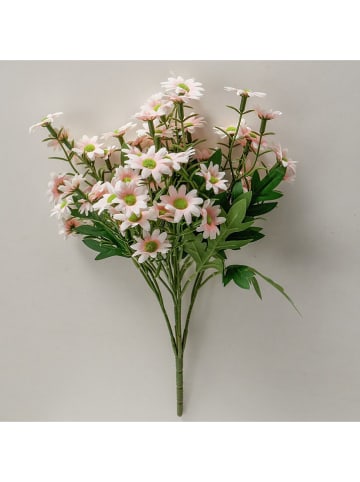 Boltze Bukiet dekoracyjny "Bellis" w kolorze jasnoróżowo-zielonym - wys. 42 cm