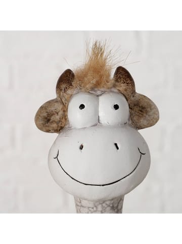 Boltze Dekofigur "Elisabet" in Grau/ Hellbraun - (H)19 cm