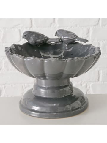 Boltze Poidełko "Malme" w kolorze szarym dla ptaków - wys. 14,5 cm