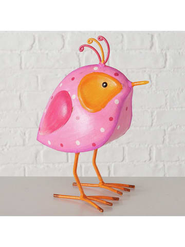 Boltze Figurki dekoracyjne (2 szt.) w kolorze jasnoróżowo-żółtym - wys. 24 cm