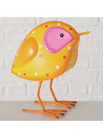 Boltze Figurki dekoracyjne (2 szt.) w kolorze jasnoróżowo-żółtym - wys. 24 cm