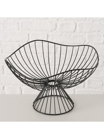 Boltze Obstschale "Ramon" in Schwarz - (H)18 cm 