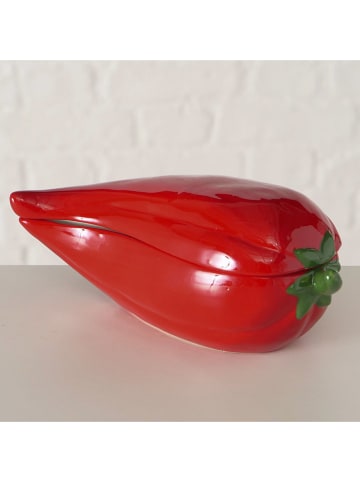 Boltze Pojemnik "Peperoni" w kolorze czerwonym - wys. 8 cm