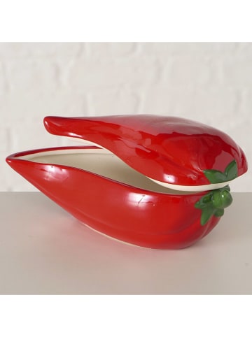 Boltze Pojemnik "Peperoni" w kolorze czerwonym - wys. 8 cm