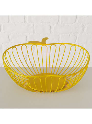 Boltze Obstschale "Omena" in Gelb - (H)9 cm