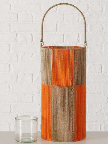 Boltze Świeczniki (3 szt.) "Lucien" w kolorze pomarańczowo-beżowym