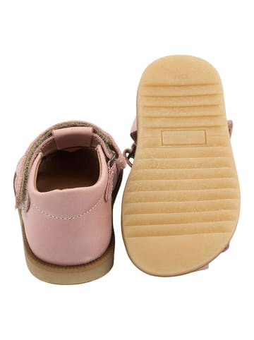 POM POM Skórzane półsandały w kolorze jasnoróżowym