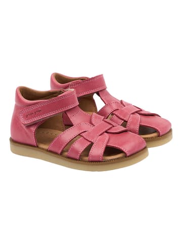 POM POM Leren enkelsandalen roze