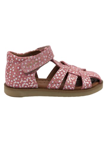 POM POM Leren enkelsandalen roze