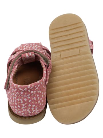 POM POM Leren enkelsandalen roze