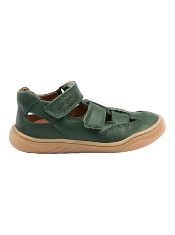 POM POM Leren enkelsandalen groen
