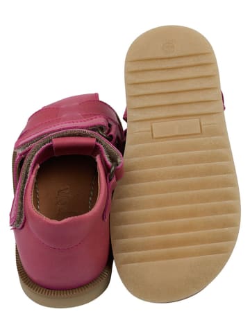 POM POM Leder-Halbsandalen in Pink