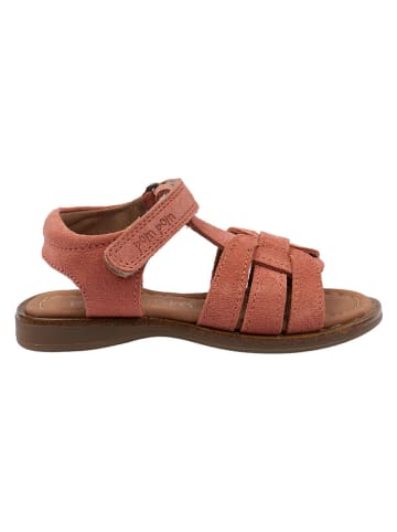 POM POM Leren sandalen rood