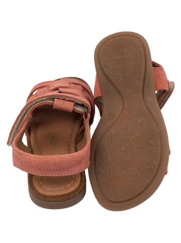 POM POM Leren sandalen rood