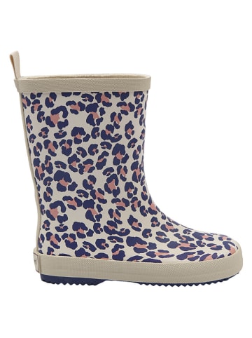 POM POM Rubberlaarzen beige/donkerblauw