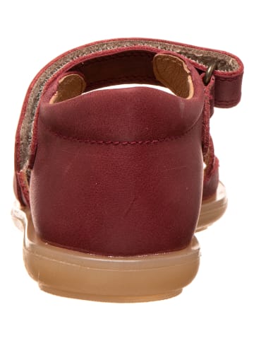 POM POM Leren sandalen donkerrood