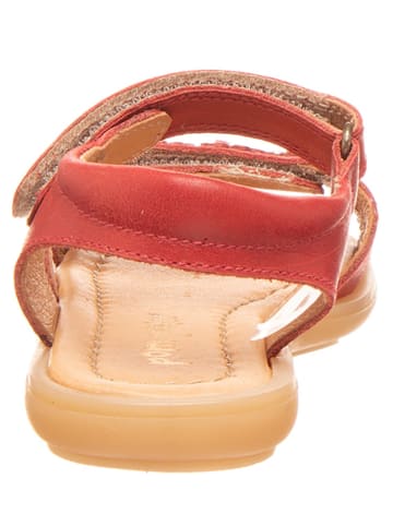 POM POM Leren sandalen rood