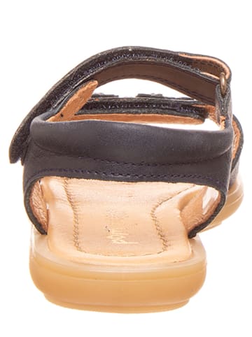 POM POM Leren sandalen donkerblauw