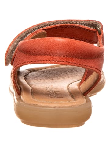 POM POM Skórzane sandały w kolorze czerwonym