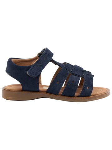 POM POM Leren sandalen donkerblauw