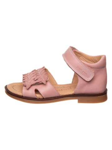 POM POM Leder-Sandalen in Rosa