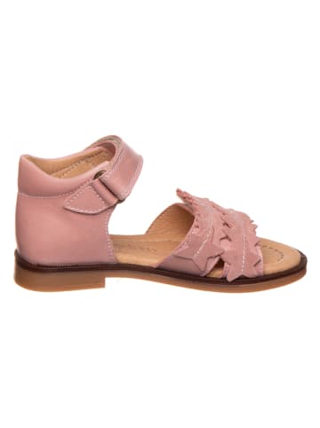 POM POM Leren sandalen lichtroze