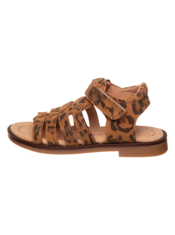 POM POM Leren sandalen lichtbruin/bruin