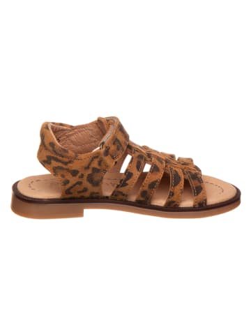 POM POM Leren sandalen lichtbruin/bruin