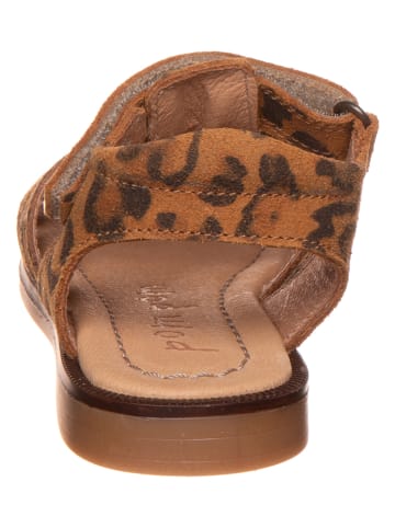 POM POM Leren sandalen lichtbruin/bruin