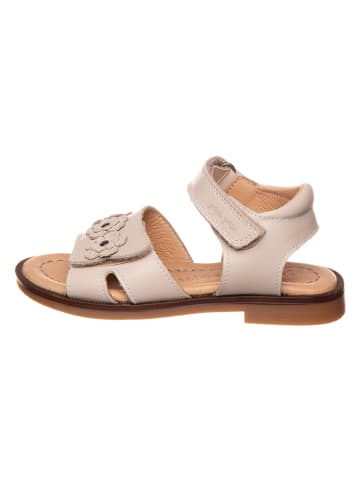 POM POM Leder-Sandalen in Beige