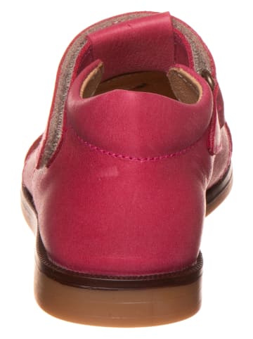 POM POM Leren enkelsandalen roze