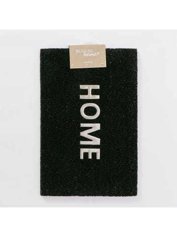 Boltze Kokos-Fußmatte "Home" in Schwarz - (L)40 x (B)60 cm