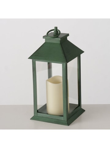 Boltze Lampion LED "Henrietta" w kolorze zielonym - wys. 30 cm