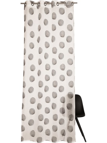 ESPRIT Gordijn met oogjes "Culo" wit/zwart