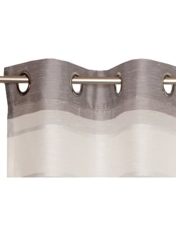 ESPRIT Gordijn met oogjes ''Sena'' beige/grijs