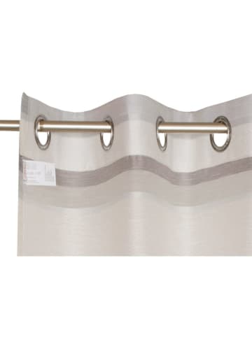 ESPRIT Gordijn met oogjes ''Sena'' beige/grijs