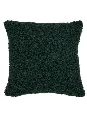 ESPRIT Kissenhülle "Teddy" in Dunkelgrün