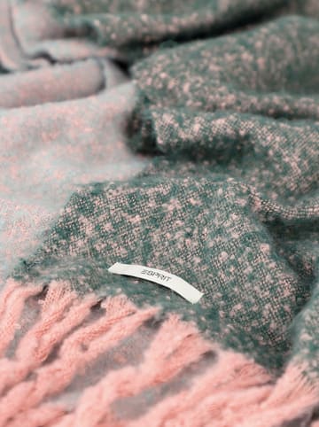 ESPRIT Plaid "Marty" in Grau/ Grün/ Rosa