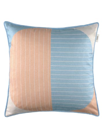 ESPRIT Kussenhoes "Anica" oranje/lichtblauw