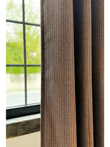 ESPRIT Gordijn met lussen "Fun" bruin/blauw