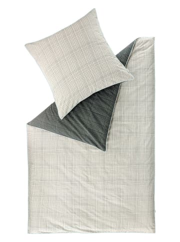 ESPRIT Renforcé beddengoedset "Grid" grijs