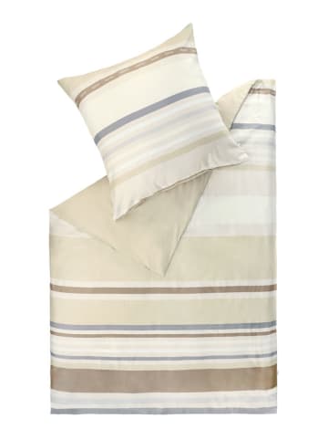 ESPRIT Satijnen beddengoedset ''Logo Stripe'' beige